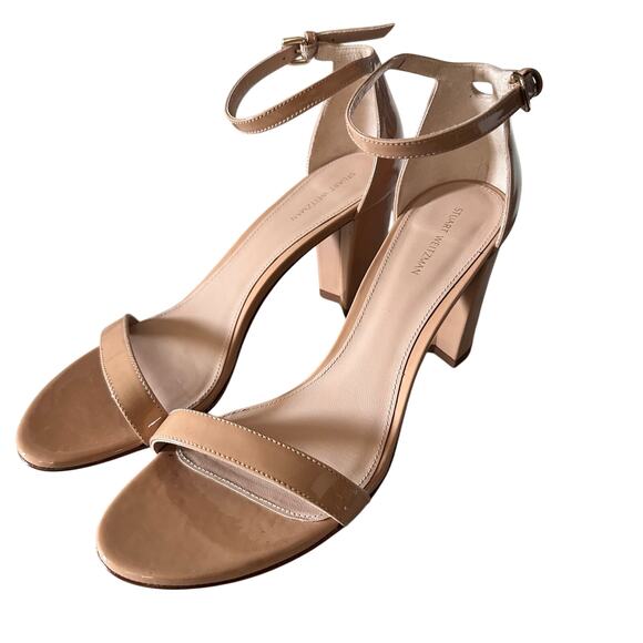 Stuart Weitzman Women's Nude Sandals Heels Size 10 NWT ($475) - Picture 6 of 8
